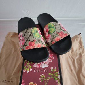 Gucci Floral Print Slides